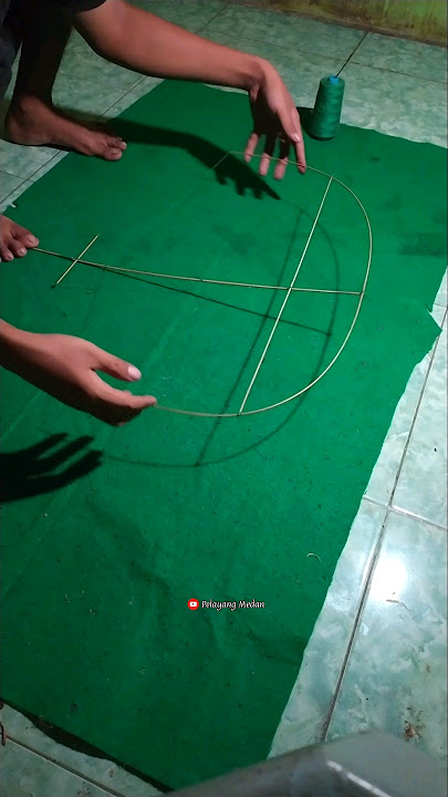 Cara Membuat Kerangka Layangan Siluman Ubur Ubur Mini #shorts #kite #bamboo #diy
