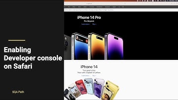 How to enable developer tools in Safari