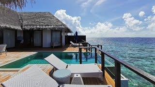Dusit Thani Maldives, Two-bedroom ocean pavilion, room tour, Baa Atolls @AllHotelReview