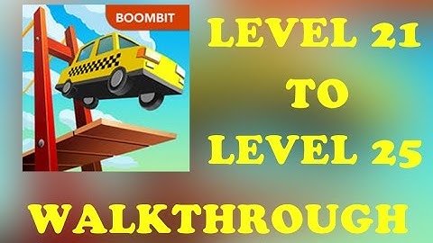 【實況 Gameplay】Build a Bridge level 21 22 23 24 25 3-stars walkthrough