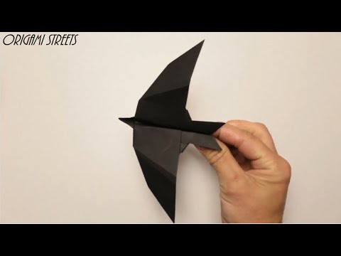 Как сделать самолёт из бумаги. Оригами самолёт-ласточка. Летает!