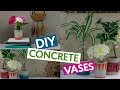 DIY CONCRETE VASES | EASY HOME DECOR