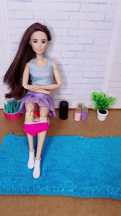 Barbie and toilet #shorts #doll #funny