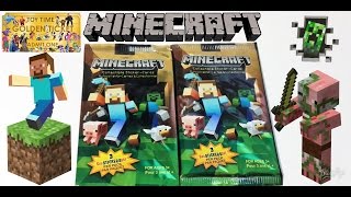 Two Minectraft Collectible Sticker Packs Unpacking SIX COOL Stickers Tickets To Toy Time