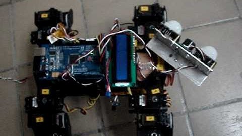Quadruped Robot Walking Sequence