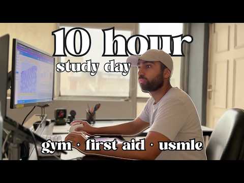 10 Hour USMLE Study Day | Day in the Life of an IMG Doctor🏥🥼