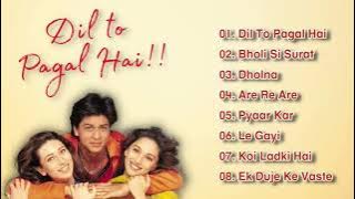 Dil To Pagal Hai Terbaru Jukebox || Kumpulan Lagu India Populer || Sharukh Khan