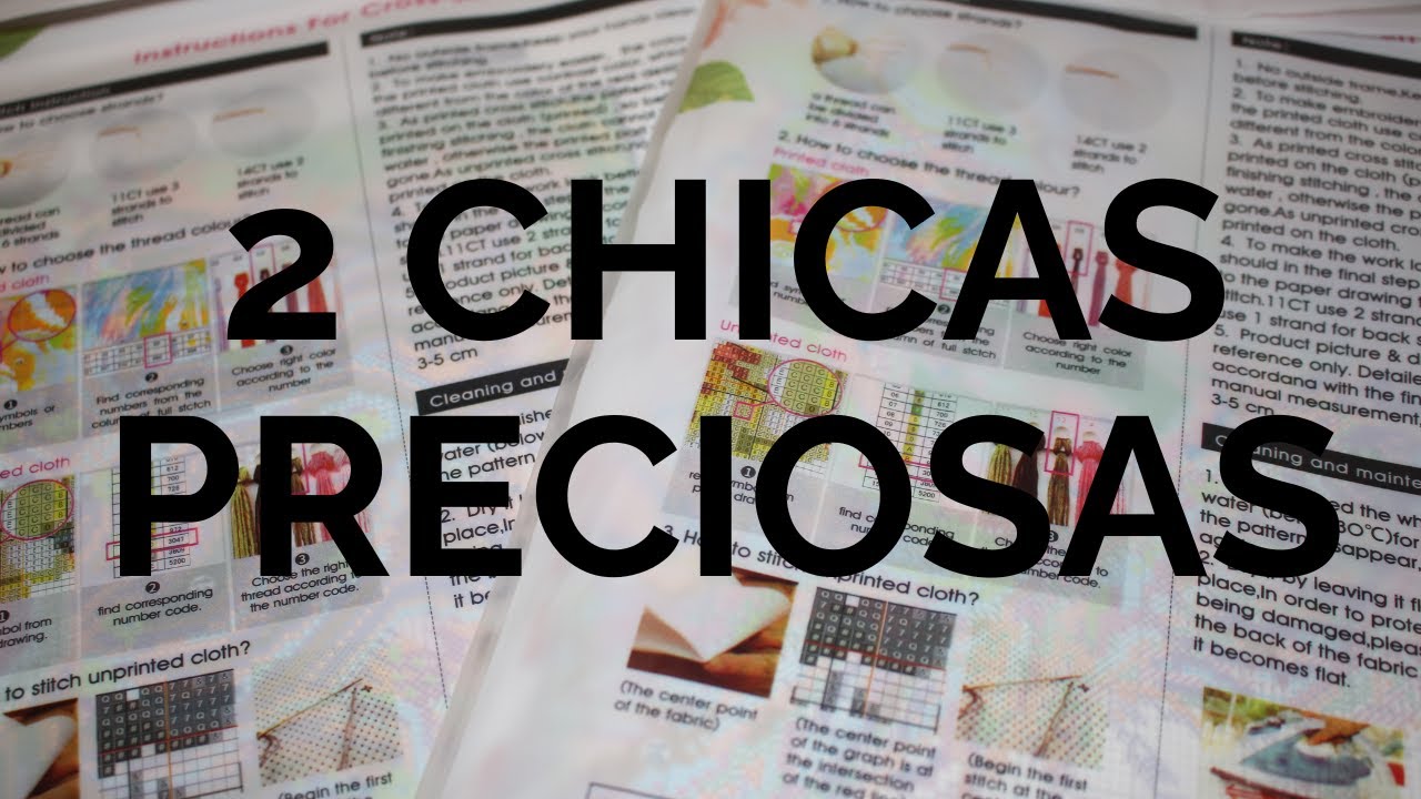 2 CHICAS PRECIOSAS/ KIT CROSS STITCH