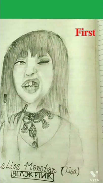 🖤BLΛƆKPIИK💗 Lisa sketch #shorts#youtubeshorts#drawing #drawing #blackpink  #lisa #lalisamanoban