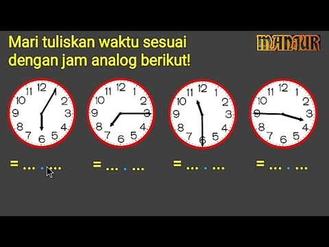 Video: Bagaimana cara menulis 1 jam 30 minit?