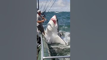 POV: This man fight for his life from the shark#shark #pov #scary #attack #ai