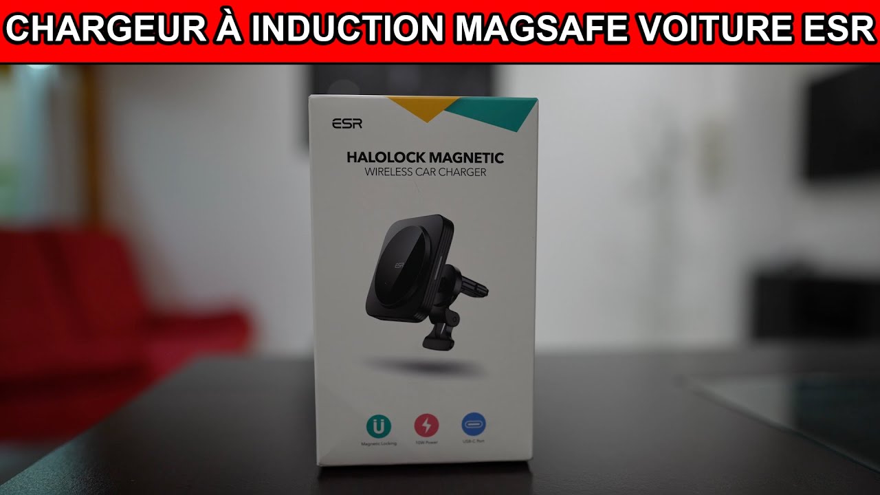 Support smartphone ADEQWAT Voiture avec charge sans fil MagSafe