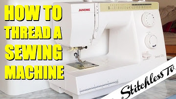 How to Thread a Janome Sewing Machine tutorial with Close Ups