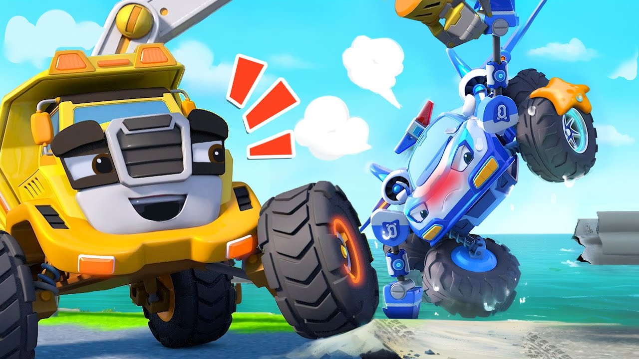 モンスターパトカーVSモンスタートラック🚓最強のモンスターカーは誰だ