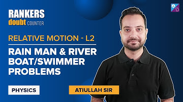 River Boat/Rain Man Problems Relative Motion Class 11 | Doubt Solving Session for JEE 2023 Droppers