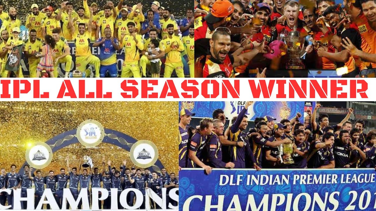 IPL All Season Winner YouTube