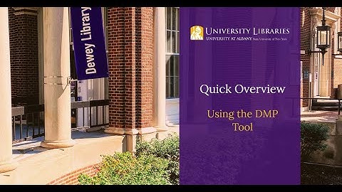 DMP Tool Tutorial