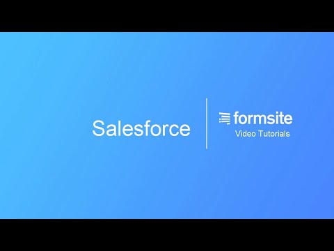 Salesforce integration for Formsite online forms