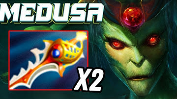 x2 Rapiers Split Shot Medusa🔥🔥No Mercy Damage Swift Blink Instant Burst Dota 2
