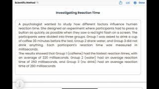 Scientific Method Lesson 3: Example Exercises​