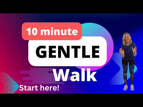 10 min Gentle Walking Workout | Exercises for Seniors & Beginners | Low Impact Walk at Home