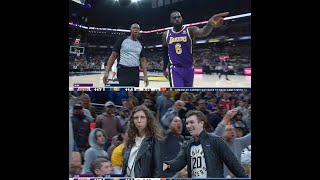LeBron aka LeSnitch gets Pacers Fans Kicked Out of Game After he Personally Points at them