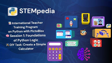 International Teacher Training Program on Python PICTOBLOX | Create a Simple Calculator | STEMpedia