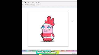 How to draw Shellsea (Fish Hooks) -- drawing tutorial video||Coreldraw #shorts #shellsea #fishhooks