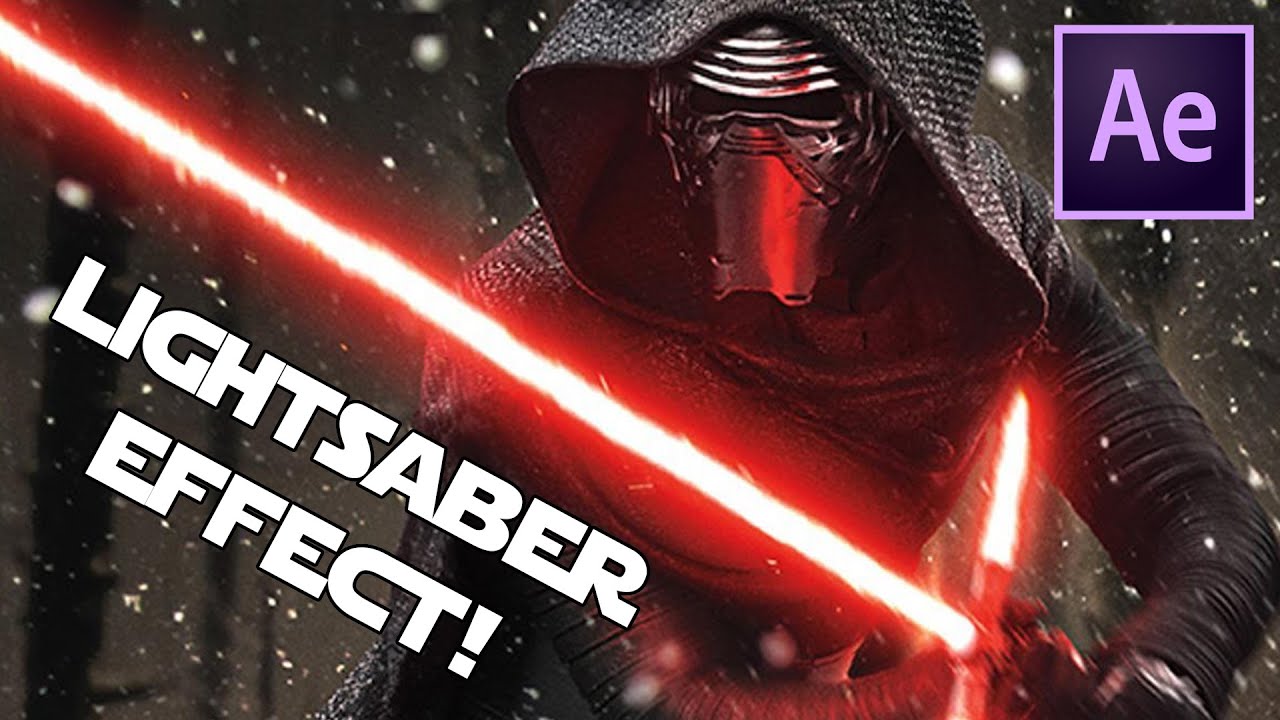 Kylo Ren Lightsaber Effect! (After Effects Saber Plugin) YouTube