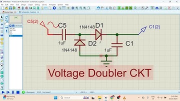 Voltage Doubler  CKT In proteus#shortsvideo#electroniccircuit #shortvideo #shortsviral #shortvideos 