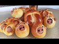 Три способа формовки булочек с сосисками/Three Ways to Form Sausage Rolls