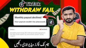 Tiktok monthly Payout declined | Your payout couldn