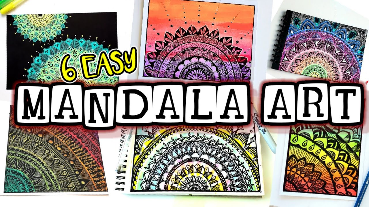 6 Easy Mandala Art Ideas for Beginners | The Ultimate Guide to Mandala