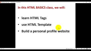 Video 4 - HTML Basics - Part 1
