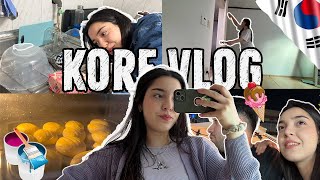 KORE'DE BENİMLE 2 GÜN | 🥐Korelilere ŞEKERPARE Yaptım | Yeni Evimi Boyayalım🖌️ | Kermese Hazırlık