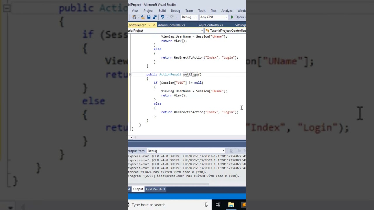 311 ASP .NET MVC - Create Profile Setting Page For User