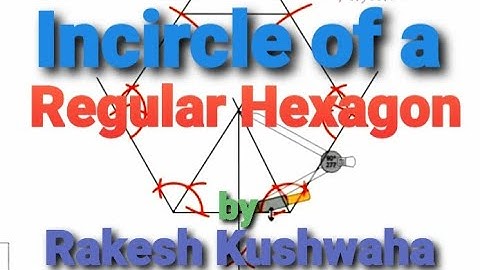 CONSTRUCT INCIRCLE OF A REGULAR HEXAGON by Rakesh Kushwaha