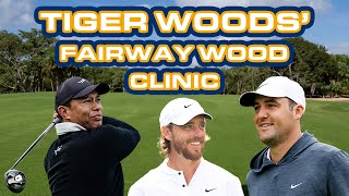 Tiger Woods&#39; Fairway Wood Clinic With Scottie Scheffler and Tommy Fleetwood | TaylorMade Golf