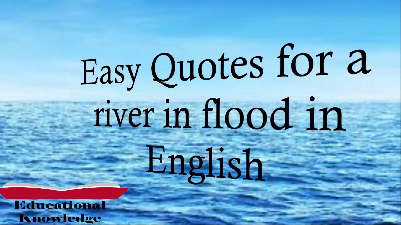 quotations on essay flood