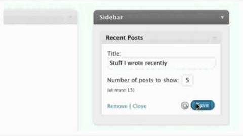 Wordpress The Recent Post Widget