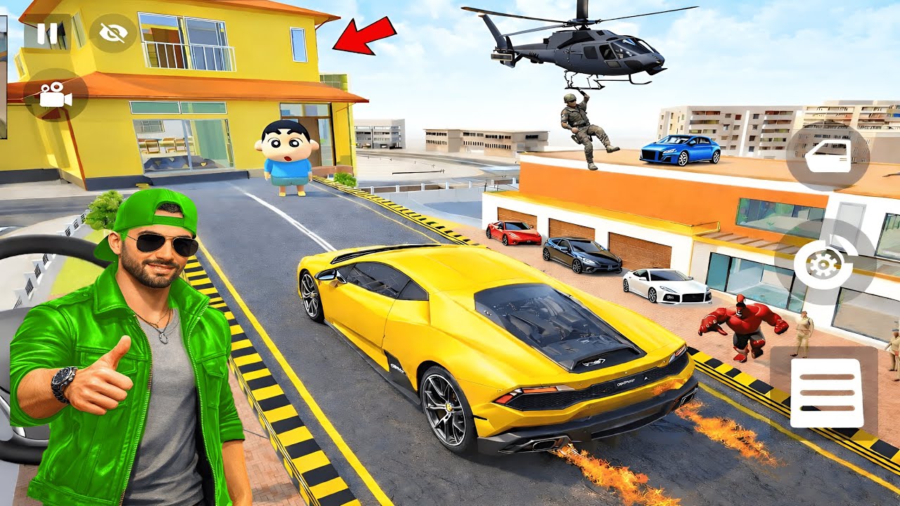 Franklin Going to Shinchan House 💥🏡 Indian Theft Auto Simulator 😱Shinchan New House 🏡
