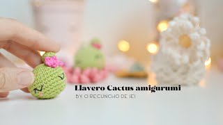 Cómo tejer un llavero cactus amigurumi fácil 