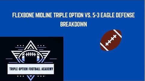 Flexbone Midline Triple Option vs. 5-3 Eagle Defense Breakdown