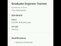 Graduate Engineer Trainee#fresher #experienced #getemployed #youtubeshorts #graduateengineertrainee