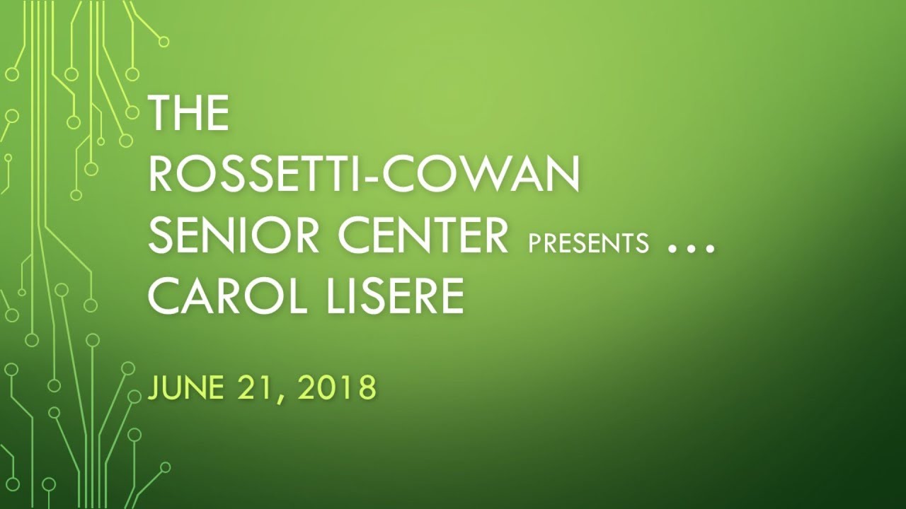 (06/21/18) RCSC presents ... Carol Lisere - YouTube
