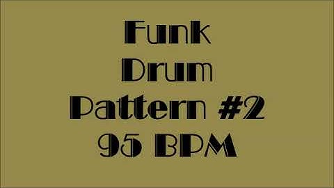 Drum Loops for Practice Funk #2 95bpm