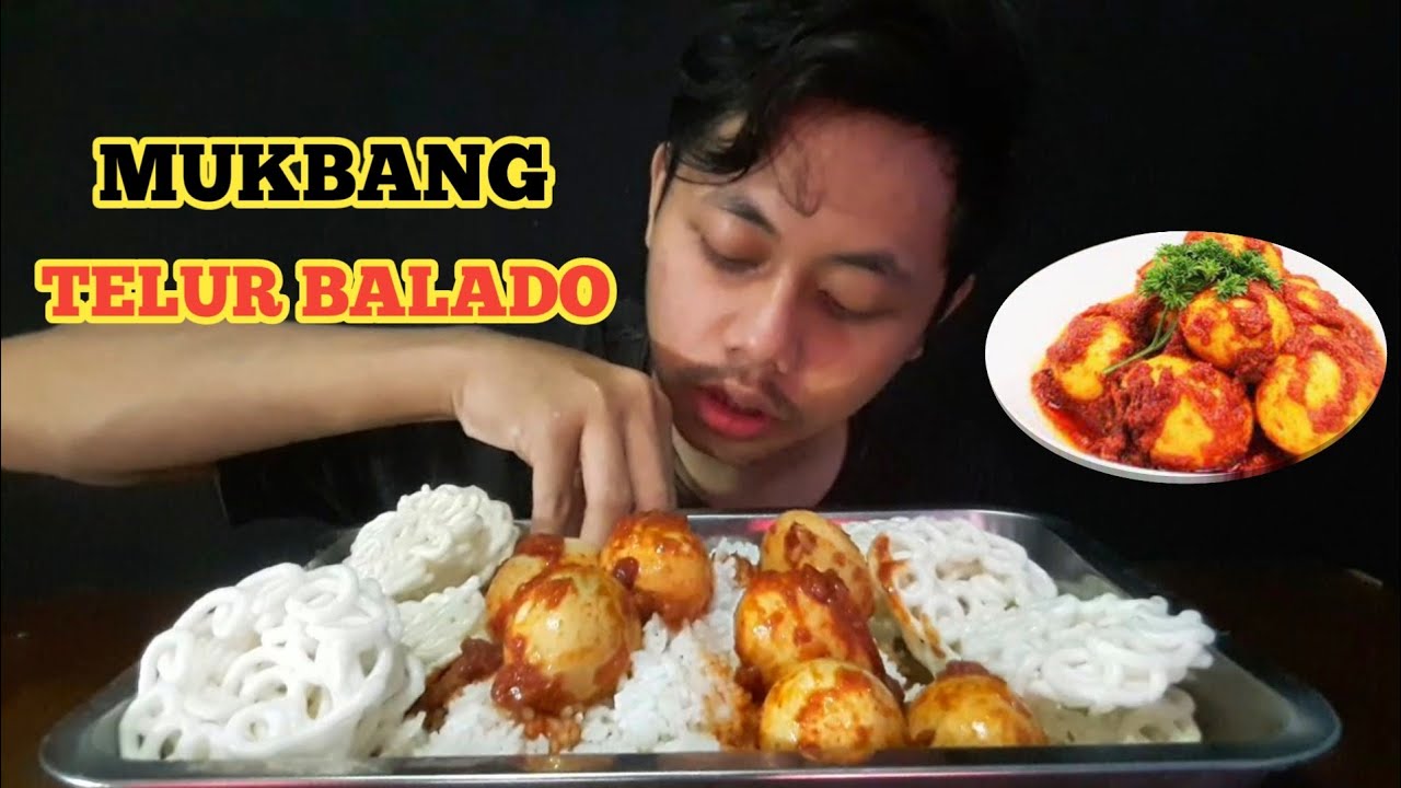 MUKBANG TELUR  BALADO NASI  MUKBANG INDONESIA YouTube