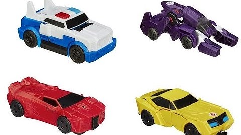 Transformer RID 1-Step Changers: Bumblebee, Strongarm, Sideswipe, & Underbite