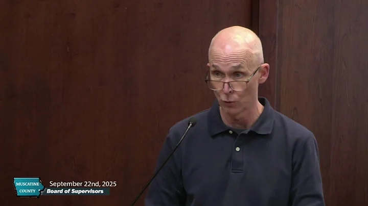 September 22nd, 2025 Muscatine County Board Meeting