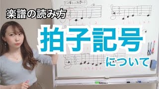 【ピアノ初心者】楽譜の読み方〜拍子記号について〜